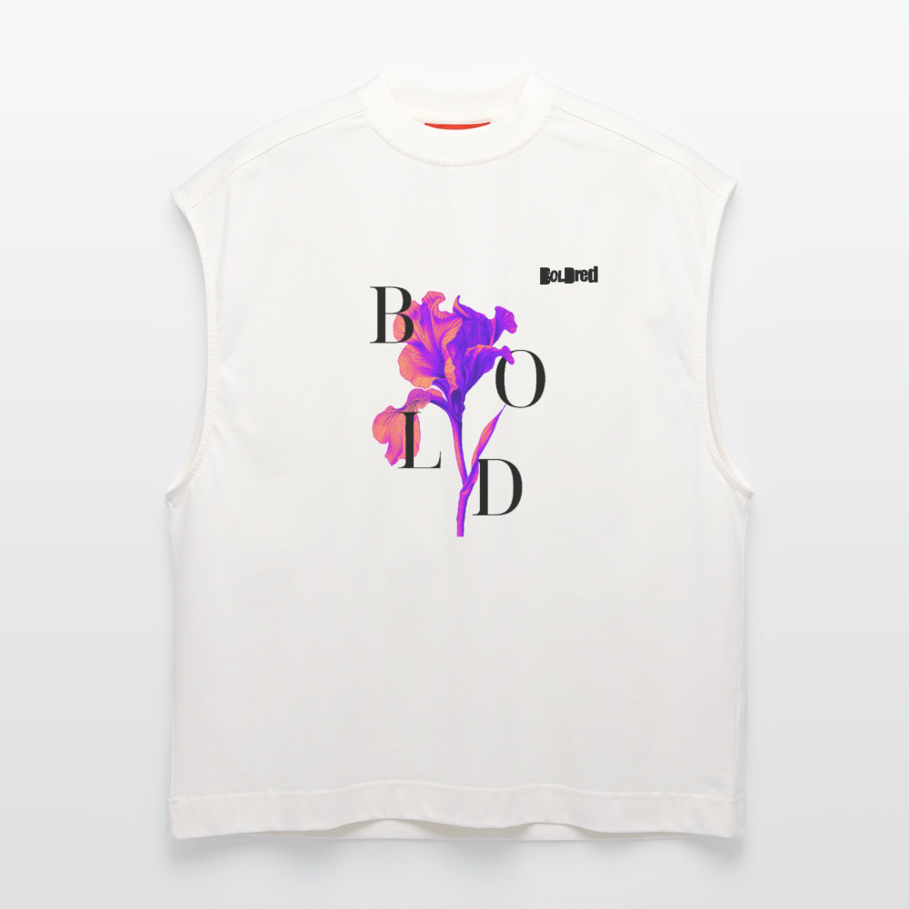 BOLDred Heavyweight Oversized Organic Tank Top - OFF WHITE