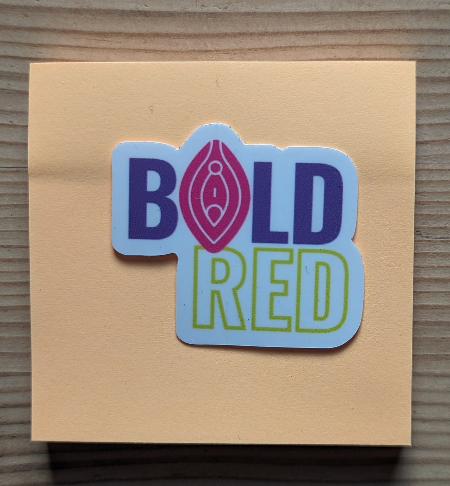 BOLDred stickers