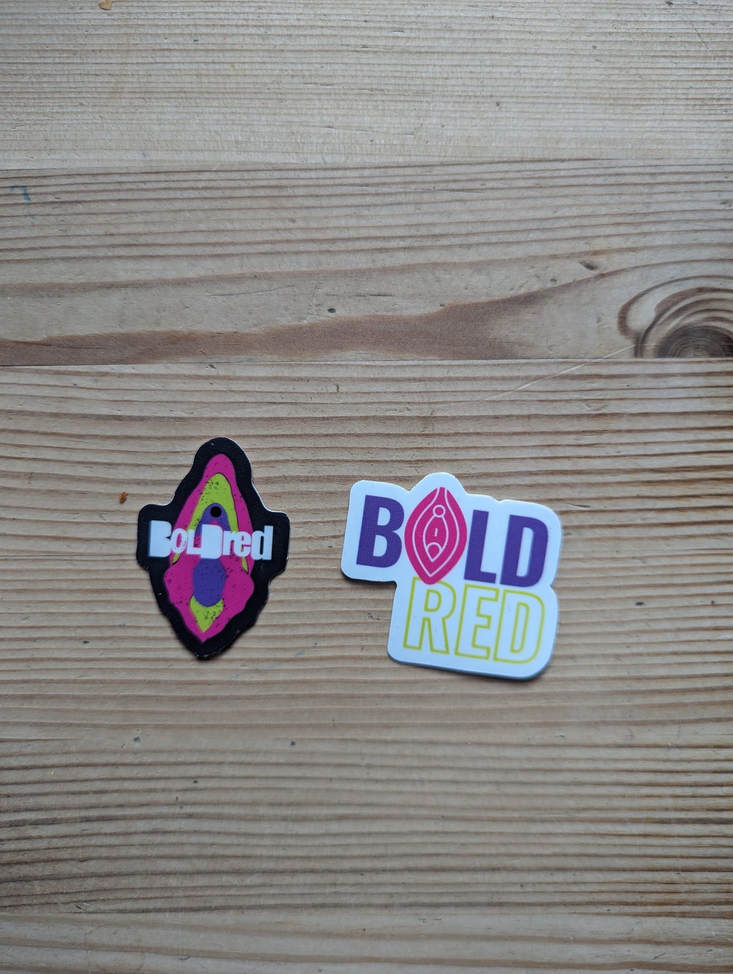 BOLDred stickers