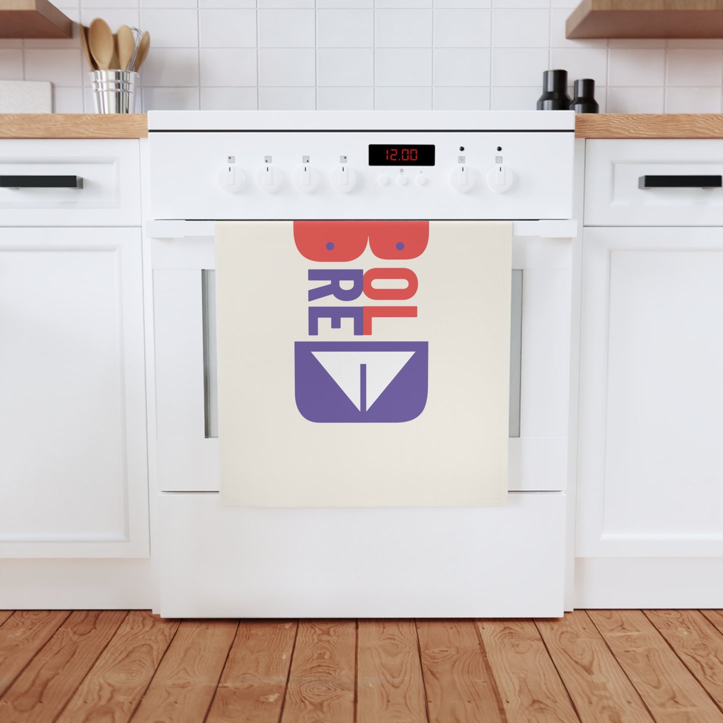 BOLDred Cotton Tea Towel